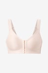 Swegmark - Mjuk-bh Clean Curves Front Button Soft Bra Coolmax - Beige