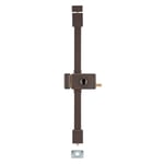 Boitier de serrure en applique Horga à tirage pour porte d'entrée, gauche, 3 pts, axe 70mm, marron