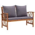 Banc de jardin meuble de patio bois Helloshop26