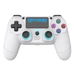 Dragonwar Dragon Shock 4 Wireless Controller White Ps4, Pc, Mobile