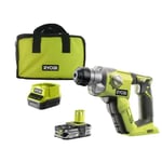 Marteau perforateur RYOBI 18V One+ - 1 batterie LithiumPlus 2.5Ah - 1 chargeur rapide R18SDS-125S