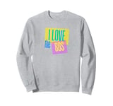 I love the 80s Bright Colorful Sweatshirt