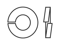 Toolcraft B2 D127-A2 194675 Fjederring Indvendig Diameter: 2.1 Mm M2 Din 127 Rustfrit Stål A2 100 Stk