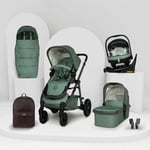 Cosatto Wow 3 Rotating i Size Everything bundle in Meadow