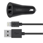 Belkin F8J221BT04-BLK Car Charger 2 x 2.4