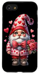 iPhone SE (2020) / 7 / 8 Heart Gnome Graphic And Valentines Flowers For Her Cute Love Case