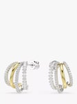 Swarovski Hyberbola Hoop Earrings, Silver/Multi