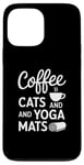 iPhone 13 Pro Max Funny Coffee Cats & Yoga Mats Mindful Workout Case