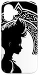 Coque pour iPhone 16 Fantasy Post Punk Celtic Tribal Batcave Mohawk Girl Gothique