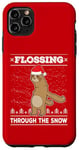 iPhone 11 Pro Max Flossing Through The Snow Sloth Ugly Christmas Sweater Floss Case