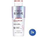 3x Elvive Shampoo 200 ml. Bond Repair Made in France