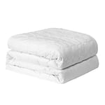 Good Nite Protège-Matelas matelassé de 25 cm de Profondeur Lavable en Machine (Blanc, Simple)