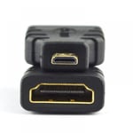 Connecteur adaptateur Micro HDMI(Type D) mâle vers HDMI(Type A) femelle pour téléphone portable avec connecteurs Micro HDMI