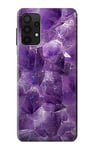 Purple Quartz Amethyst Graphic Printed Case Cover For Samsung Galaxy A32 4G