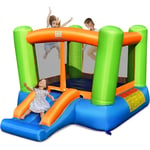 Costway - Château Gonflable avec Trampoline et Toboggan/Trampoline Gonflant Extérieur pour Enfants, 250 x 195 x 141 cm (sans gonfleur)