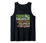 Funny Fishing Solves Most Of My Problems Hunting Tank Top