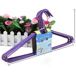 Home Clothes Hanger Lightweight Space Saving Iron Plastic Dip 40cm/15.75in HOT