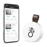 Brifit Thermomètre Hygromètre Bluetooth, Mini Thermomètre d'intérieur avec App, Stockage de Données, Capteur de Moniteur de Température, Thermomètre Connecté pour Maison, Bureau, iOS Android