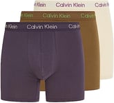 Calvin Klein Men's Boxer Brief 3pk 000nb3706a Boxer Briefs, Multicolour (Bone Wt, Nshd, Coffee Liqueur), XS