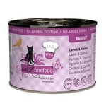 catz finefood Ragout N° 611 - Nourriture Humide pour Chat - Agneau & Chameau - Nourriture Fine pour Chats en Sauce sans céréales ni Sucre à Haute teneur en Viande - 6 boîtes de 190 g