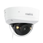 Reolink RLC-840A, 4K UHD PoE Security Camera, Featuring IK10 Vandalproof, Color Night Vision, Smart Person/Vehicle/Animal Detection, Two-Way Audio, Equipped with a Swivel Bracket Inside