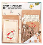 folia Falala 9383 9383 Kit de bricolage pour créer un calendrier de l'Avent personnalisé avec des sacs cadeaux élégants Multicolore