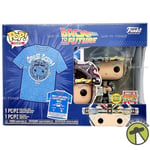 Funko POP and Tee Back to The Future Doc with Helmet Figure Adult L