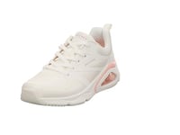 Skechers Tres-air, Basket Femme, Maille Blanche Thermofusible,36.5 EU