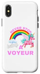 iPhone X/XS Fun Graphic-Never Stop Being A Voyeur Case