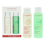 Clarins Cleansing Duo 2 Piece Gift Set: Cleansing Milk 200ml - Toning Lotion 200ml