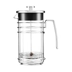 Dajar Ambition French Press Cafetière à Piston avec Insert en Verre et Cadre en Acier Filtre à Mailles Fines 1 l