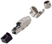 BKL Electronic Fiche coudée RJ45, sans outil, STP, CAT 6A 10121202 - Nombre de pôles droits 8P8C Si