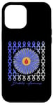 iPhone 12 Pro Max Blue And Gray Ribbon Diabetes T1D T2D Awareness Case