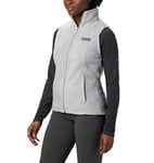 Columbia Women's Benton Springs Petite Vest Fleece, Cirrus Grey Heather, Medium