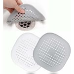 Heytea - 2Pcs Protection de Drain de Silicone, Filtre Evier de Cuisine avec Ventouse, Filtre de Couverture de Drain de Baignoire, Filtre D'éVier de