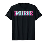 Cool House Music Glitch Optical Illusion, Funny Music Party T-Shirt