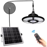 Lumière solaire d'intérieur 6v 5w, éclairage solaire de lustre à quatre feuilles un à un 4400MAH avec télécommande, adapté pour, maison, abri de