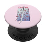 Katana Sakura Épée japonaise Fleurs de cerisier PopSockets PopGrip Adhésif