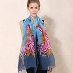 UNJ Scarves Floral Hand Painted For Ladies Woman Grade Scarfs Wrap Shawls,FS476 11,185CM X 85CM