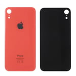 VITRE ARRIERE COMPATIBLE POUR APPLE IPHONE XR CORAIL ORANGE ROUGE