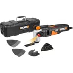 WORX - Outil multifonctions 450W - WX681 - Fixation Universelle (Livre avec coffret de rangement et 39 accessoires multimater