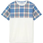 T-shirt Lacoste  T-SHIRT HOMME  TENNIS REGULAR FIT IMPRIMÉ CARREAUX BL