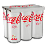 Soda Light Coca-cola - Le Pack De 6 Canettes De 33cl