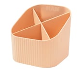 HAN 17238-881 Re-X-LOOP Carquois de bureau 100% recyclé, design moderne et jeune, pour tous les ustensiles de bureau, orange pastel