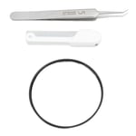 Oblique Blackhead Remover Tweezers With LED Light 5X Mirror Popping Remove