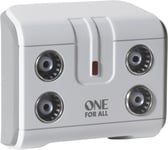 One For All Signal Booster/Splitter for TV - 4 Outputs (14x amplified) -... 