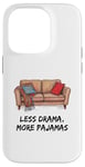 Coque pour iPhone 14 Pro Pyjama introverti pour l'anxiété sociale Stay at Home Zone de confort