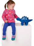 JoJo Maman Bébé Baby Dino Sweatshirt & Leggings Set, Pink