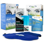 Hayfever Allergy Pack Cold Eye Compress & 40x Wipes & 10ml Drops The Eye Doctor