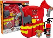 Lean Sport Lean Cars Fireman's Backpack Flashlight Fire Extinguisher Megaphone